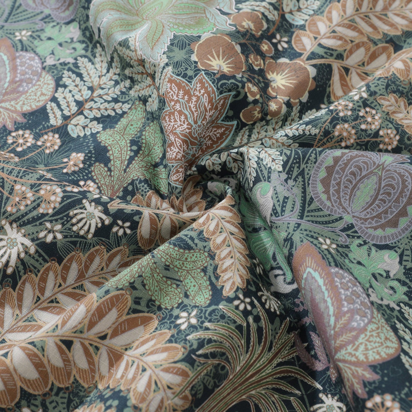 1950s Vintage Hawaiian Shirt For Men Lush Greenery Shirt Camp Collar 100% Cotton